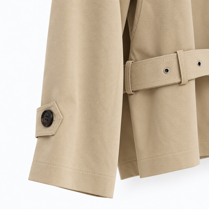 MONTE Oversized Short Trench Jacket - Women One Size