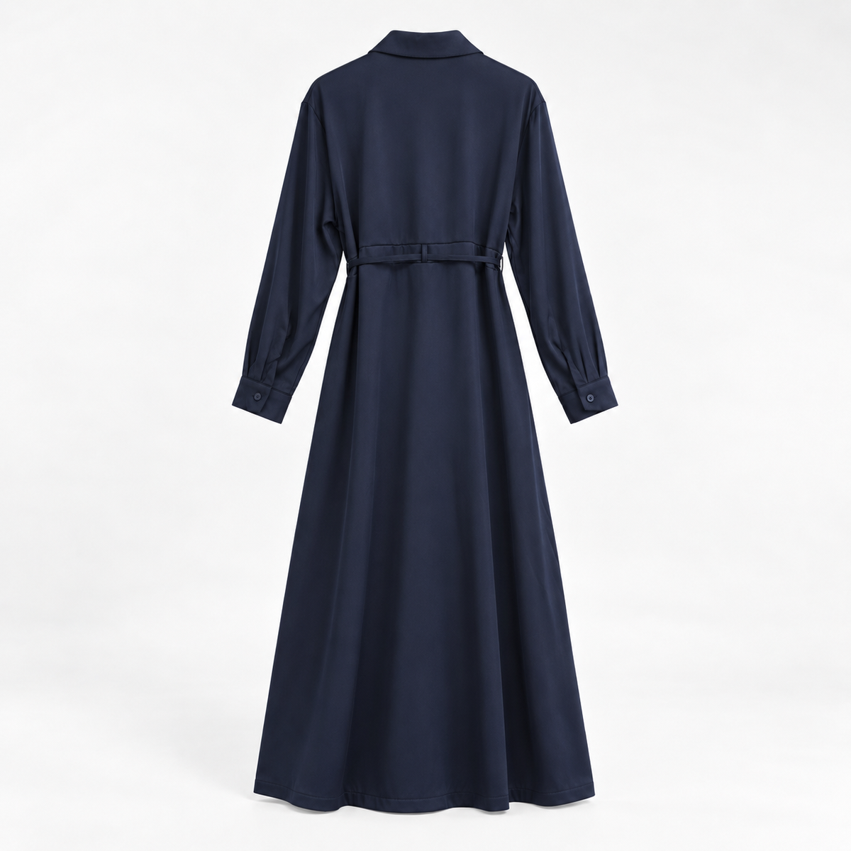 THEA Belted Long Shirt Dress - Women One Size