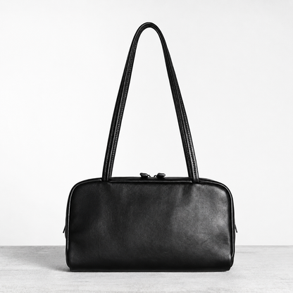 ROEN Double-Zip Lambskin Bowling Shoulder Bag