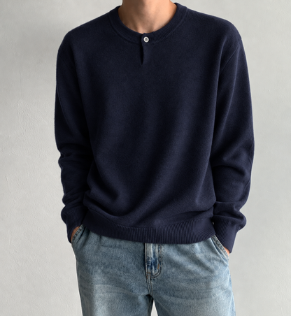 ELIO One-Button Textured Knit  - Men  (Unisex)