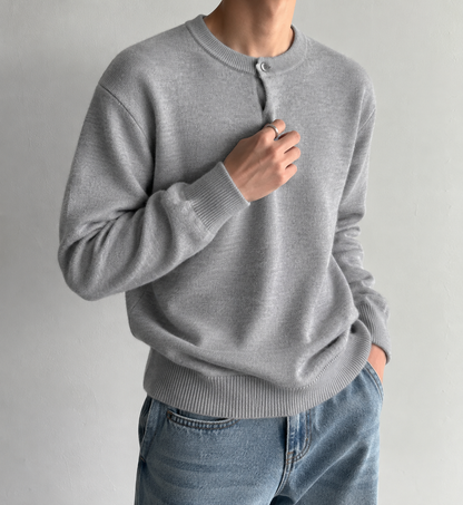 ELIO One-Button Textured Knit  - Men  (Unisex)