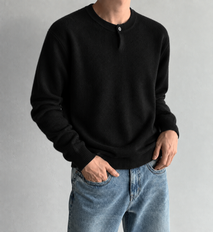 ELIO One-Button Textured Knit  - Men  (Unisex)