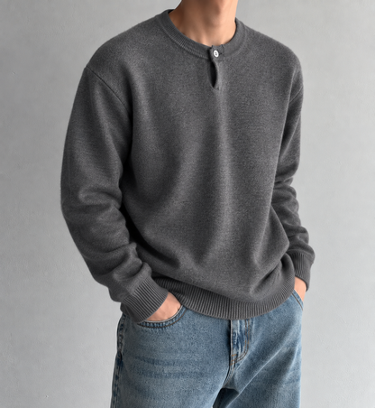 ELIO One-Button Textured Knit  - Men  (Unisex)
