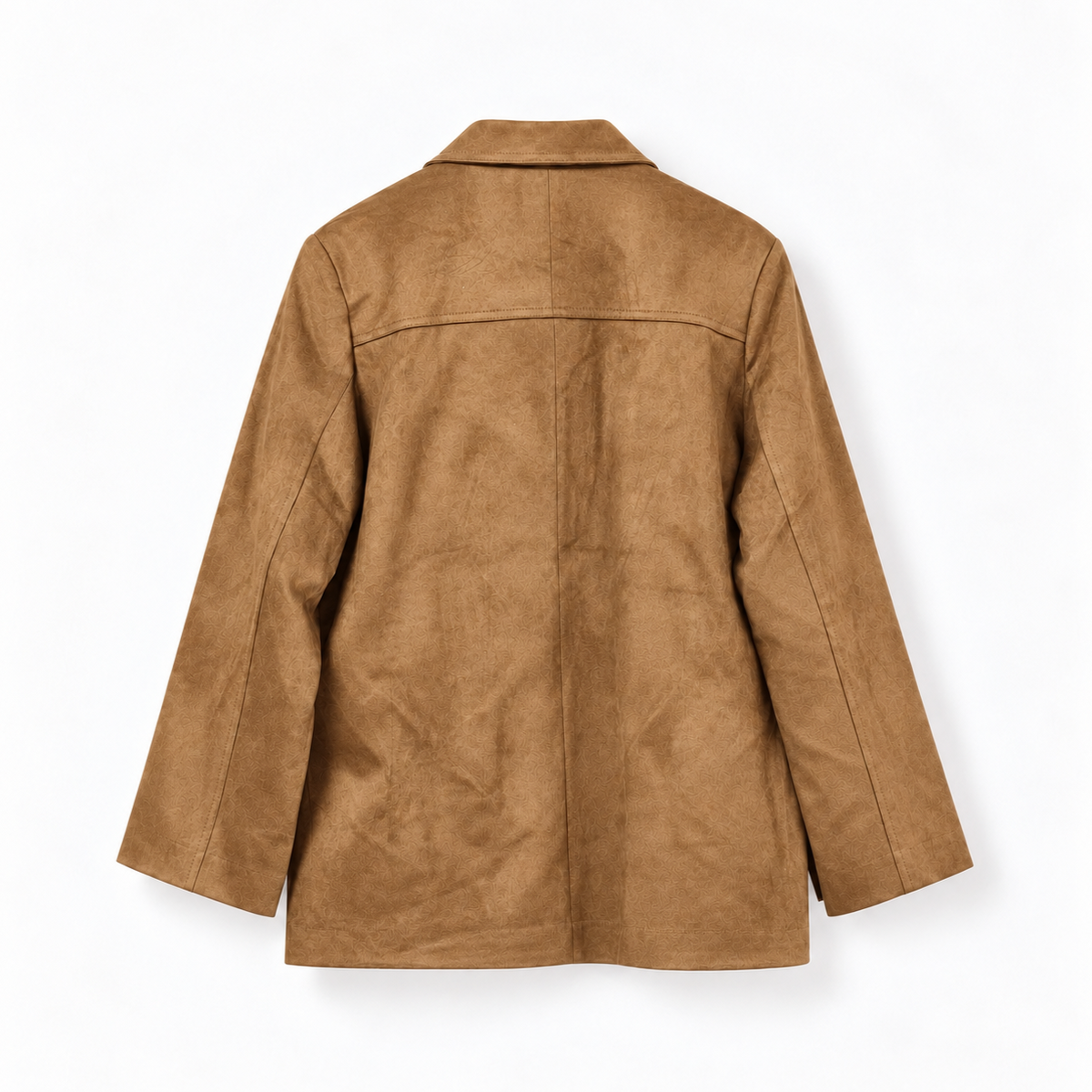 Suede Relaxed Blazer Jacket - Women One Size