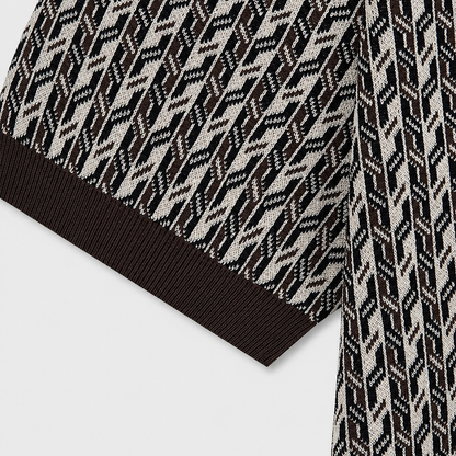 Heritage Geo Knit Polo - Men M / L