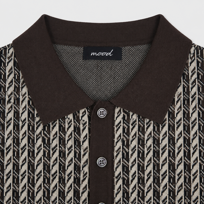Heritage Geo Knit Polo - Men M / L