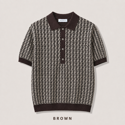 Heritage Geo Knit Polo - Men M / L