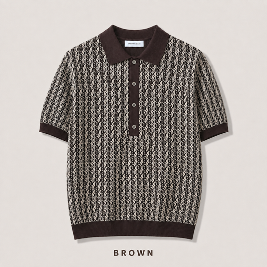 Heritage Geo Knit Polo - Men M / L