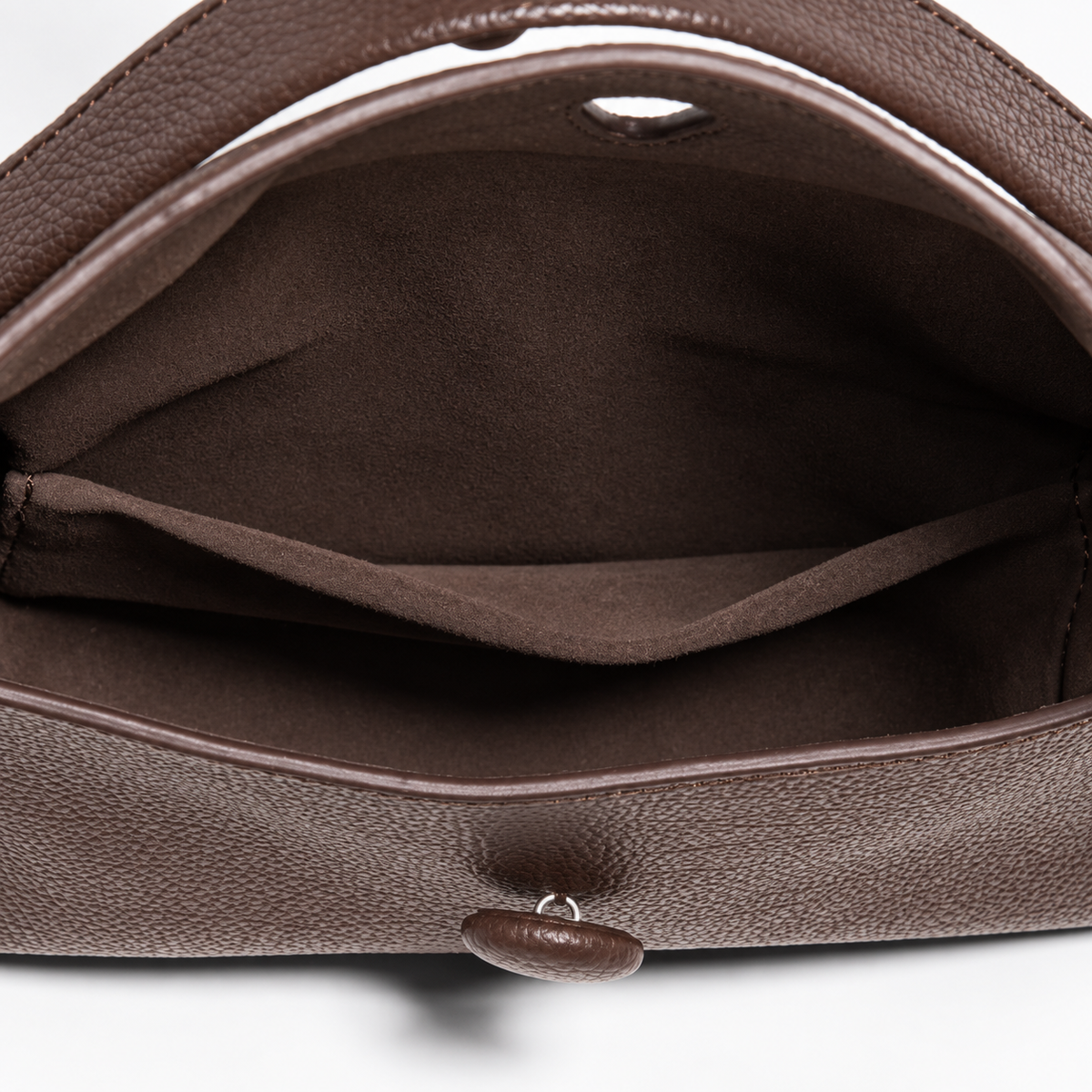 LUNE Button Flap Cowhide Mini Bag