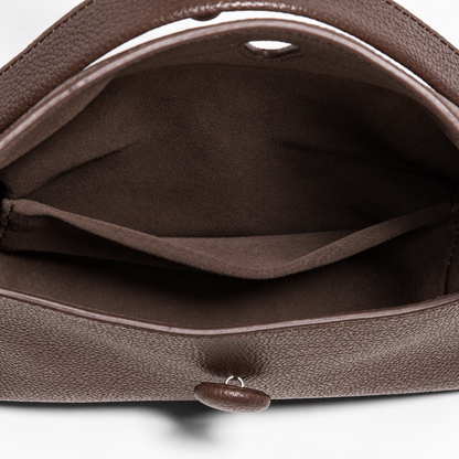 LUNE Button Flap Cowhide Mini Bag