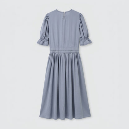 BIANCO Vintage Pintuck Long Dress – Women One Size