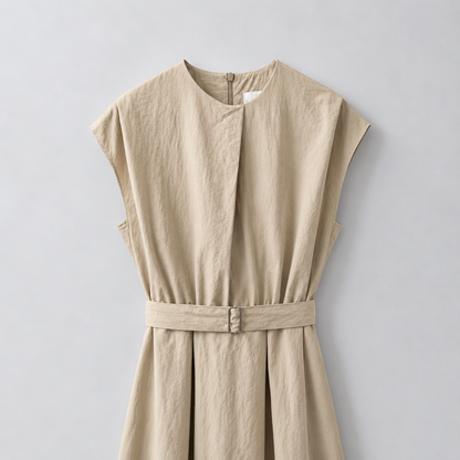 RENE Textured A-Line Midi Dress - Women One Size