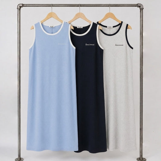 Vintage Ringer Tank Dress – Women One Size