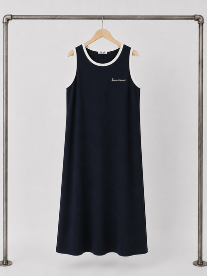 Vintage Ringer Tank Dress – Women One Size