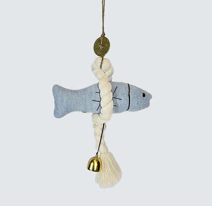 Guardian Fish Charm – Blue (BIG) | Korean Good Fortune Decor
