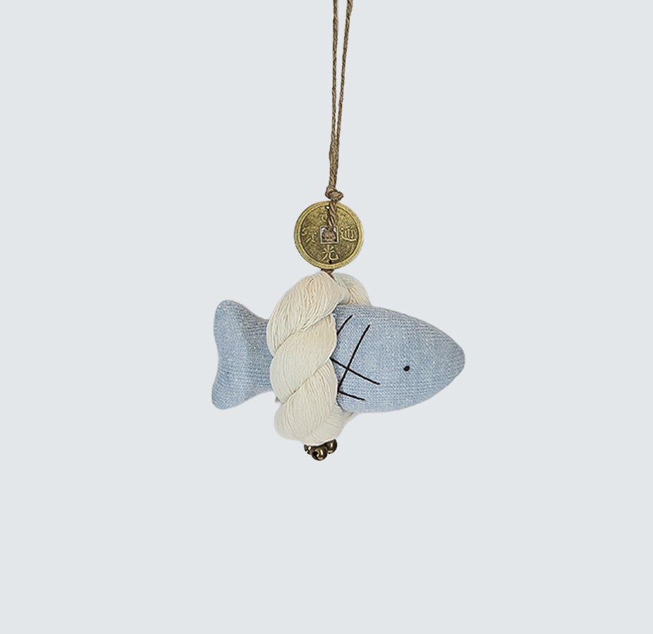 Guardian Fish Charm – Baby Blue (SMALL) | Korean Blessing Charm