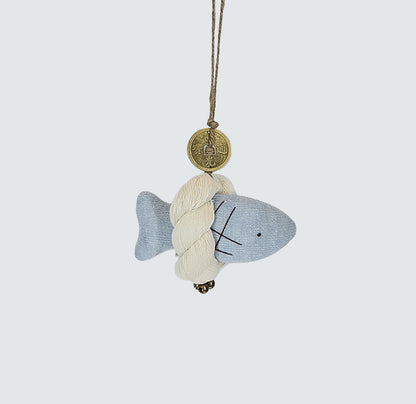 Guardian Fish Charm – Baby Blue (SMALL) | Korean Blessing Charm