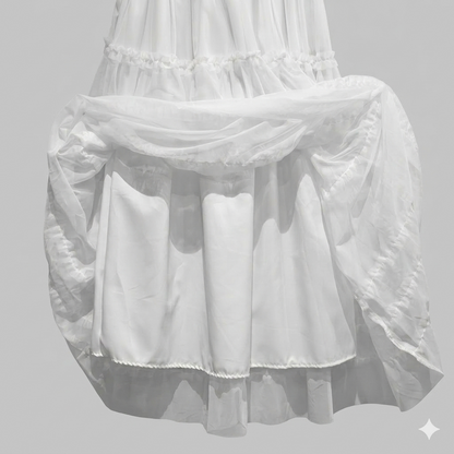 Tulle Tiered Long Skirt – Women One Size