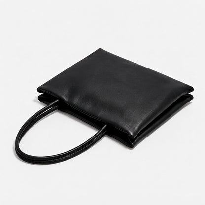 LUNE Double Compartment Lambskin Tote - Small