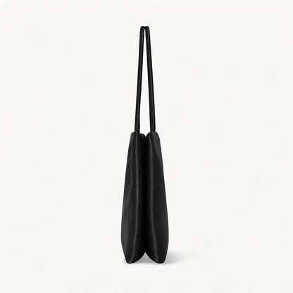 LUNE Double Compartment Lambskin Tote - Small
