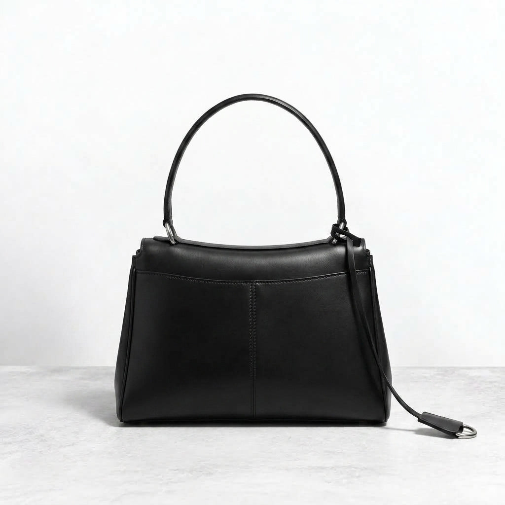 AVEN Drape Lock Leather Handbag - Small