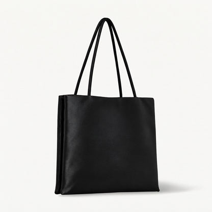 LUNE Double Compartment Lambskin Tote - Small