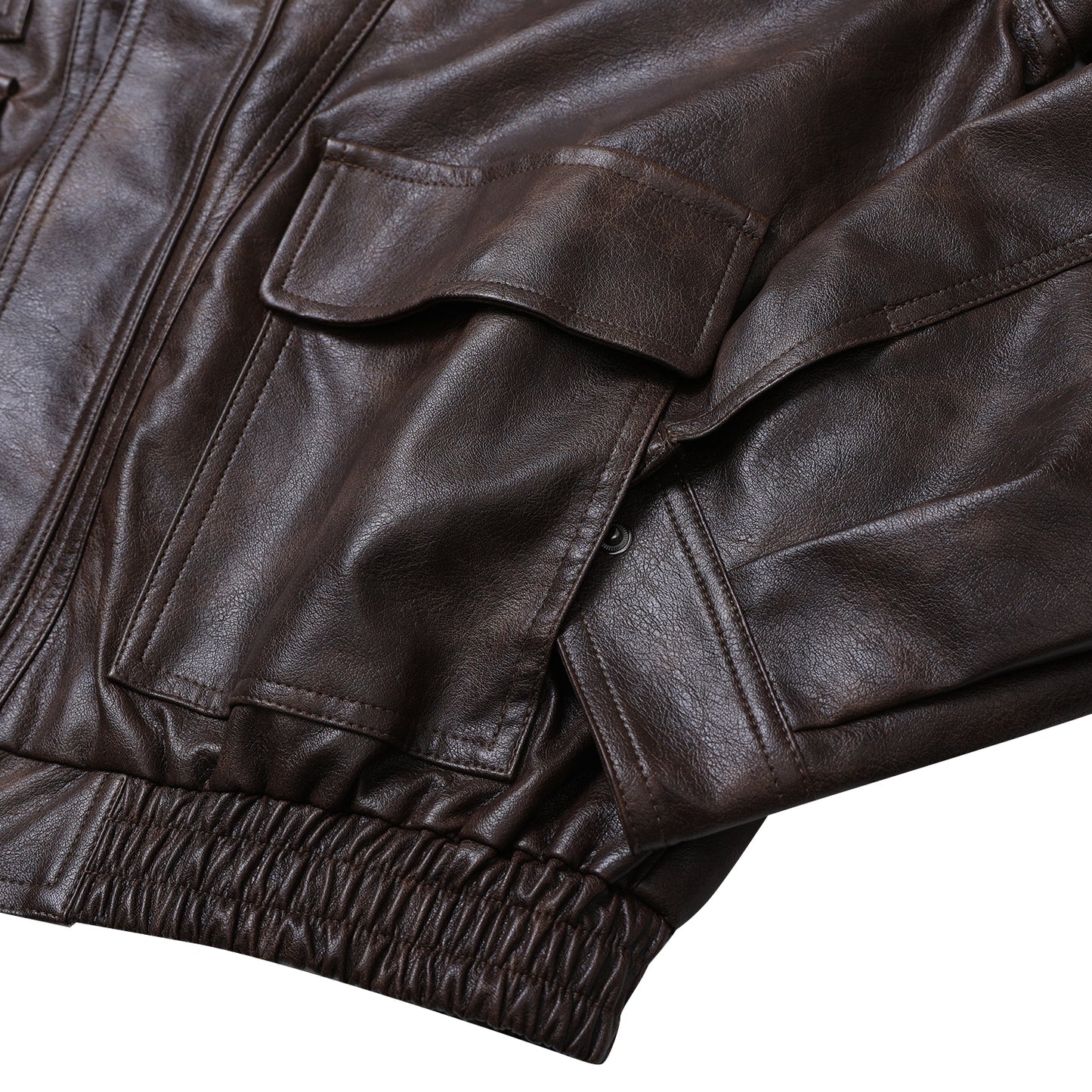 Urban Ease Faux Leather Jacket / Unisex - Brown