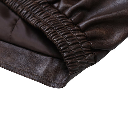 Urban Ease Faux Leather Jacket / Unisex - Brown