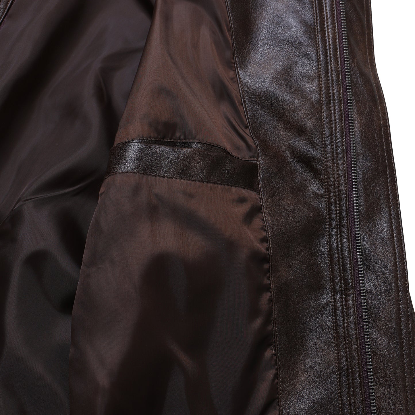 Urban Ease Faux Leather Jacket / Unisex - Brown