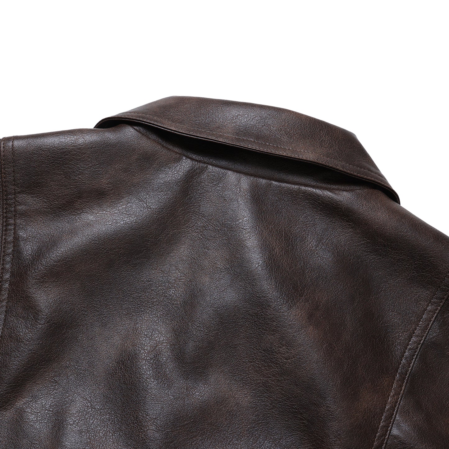 Urban Ease Faux Leather Jacket / Unisex - Brown