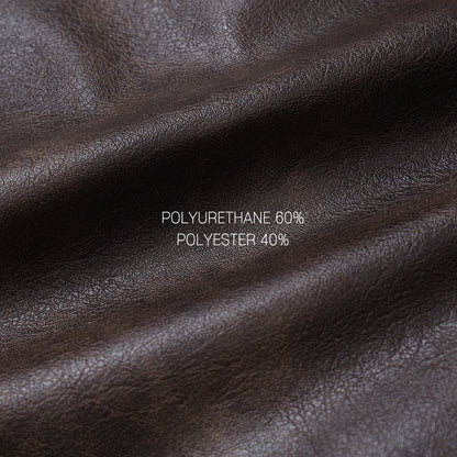 Urban Ease Faux Leather Jacket / Unisex - Brown