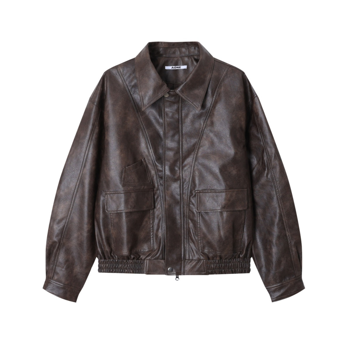 Urban Ease Faux Leather Jacket / Unisex - Brown
