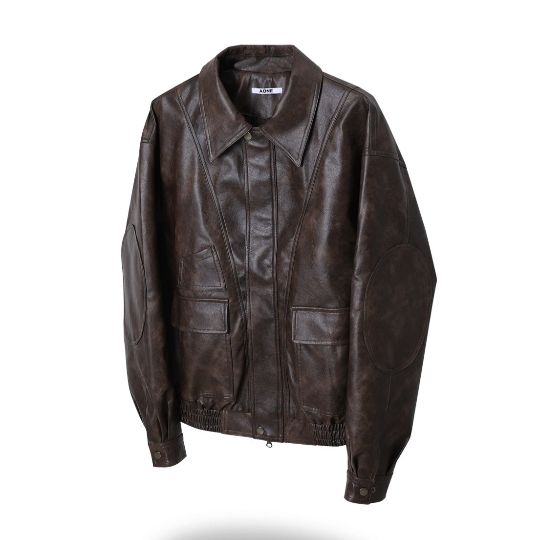 Urban Ease Faux Leather Jacket / Unisex - Brown