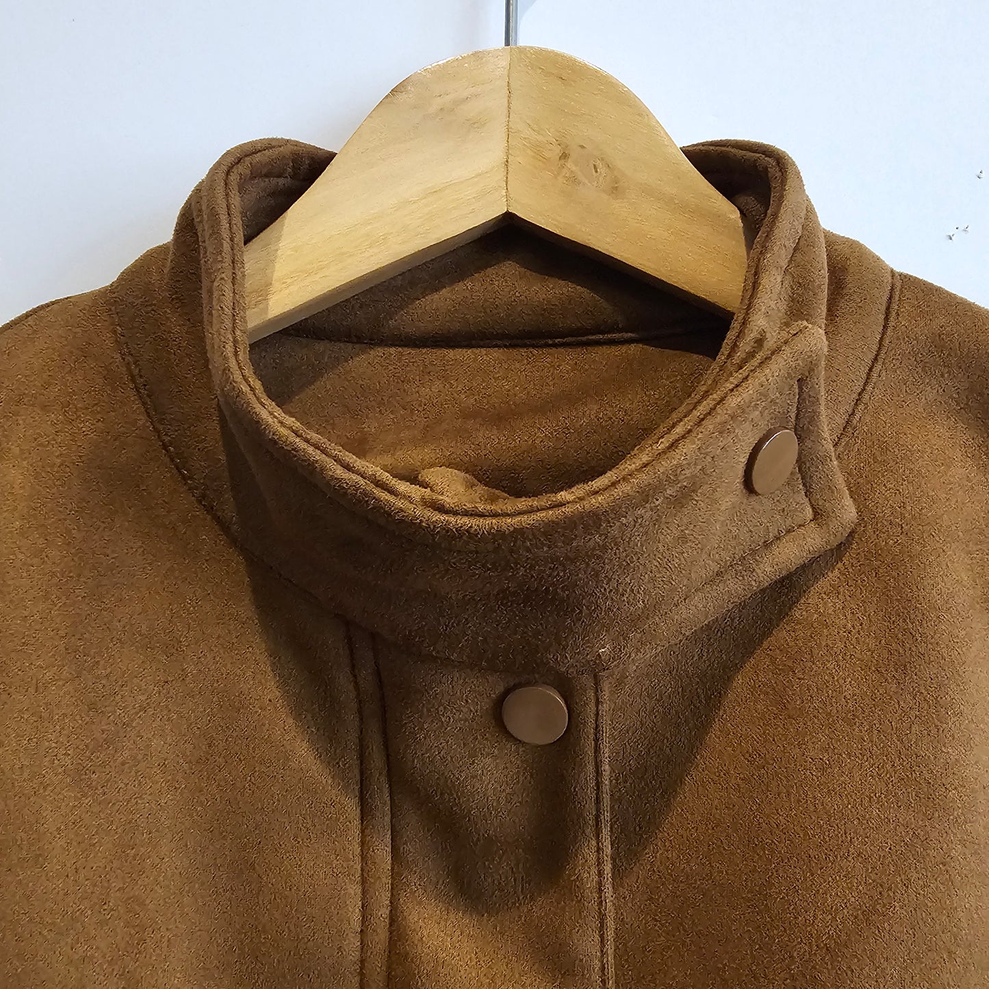 Madrid Suede Cropped Blouson Jacket - Brown