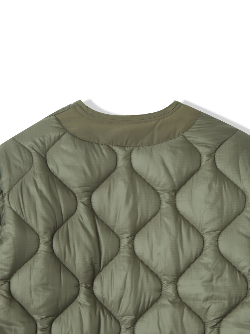 Quilted Padded Jacket - Olive  (Unisex)