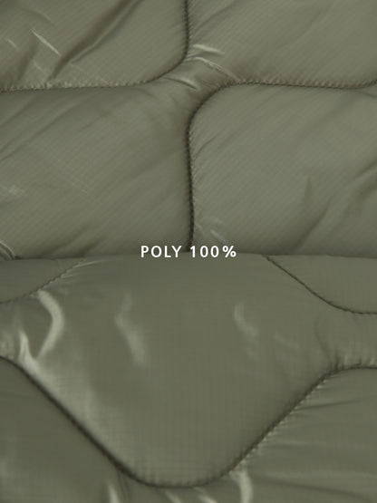 Quilted Padded Jacket - Olive  (Unisex)