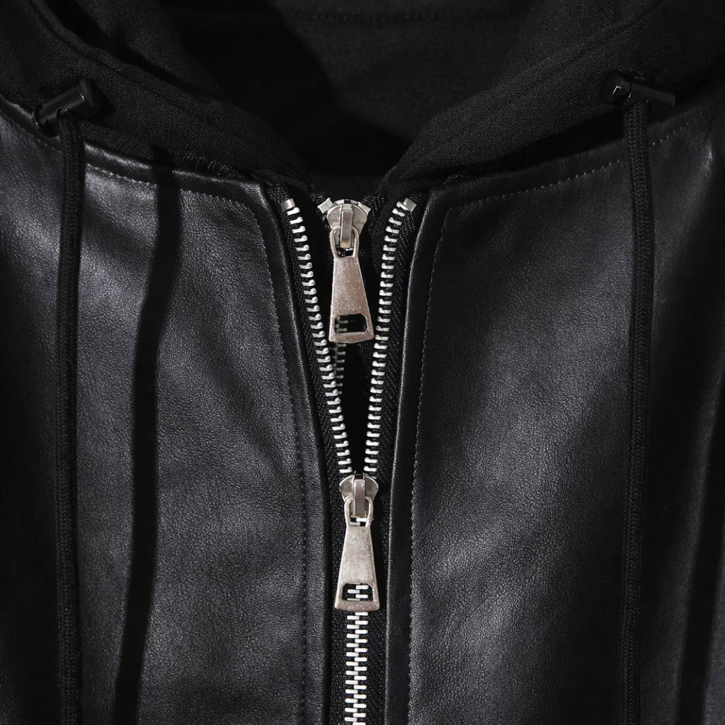 Attached-Layer Hooded Padded Jacket (Unisex)