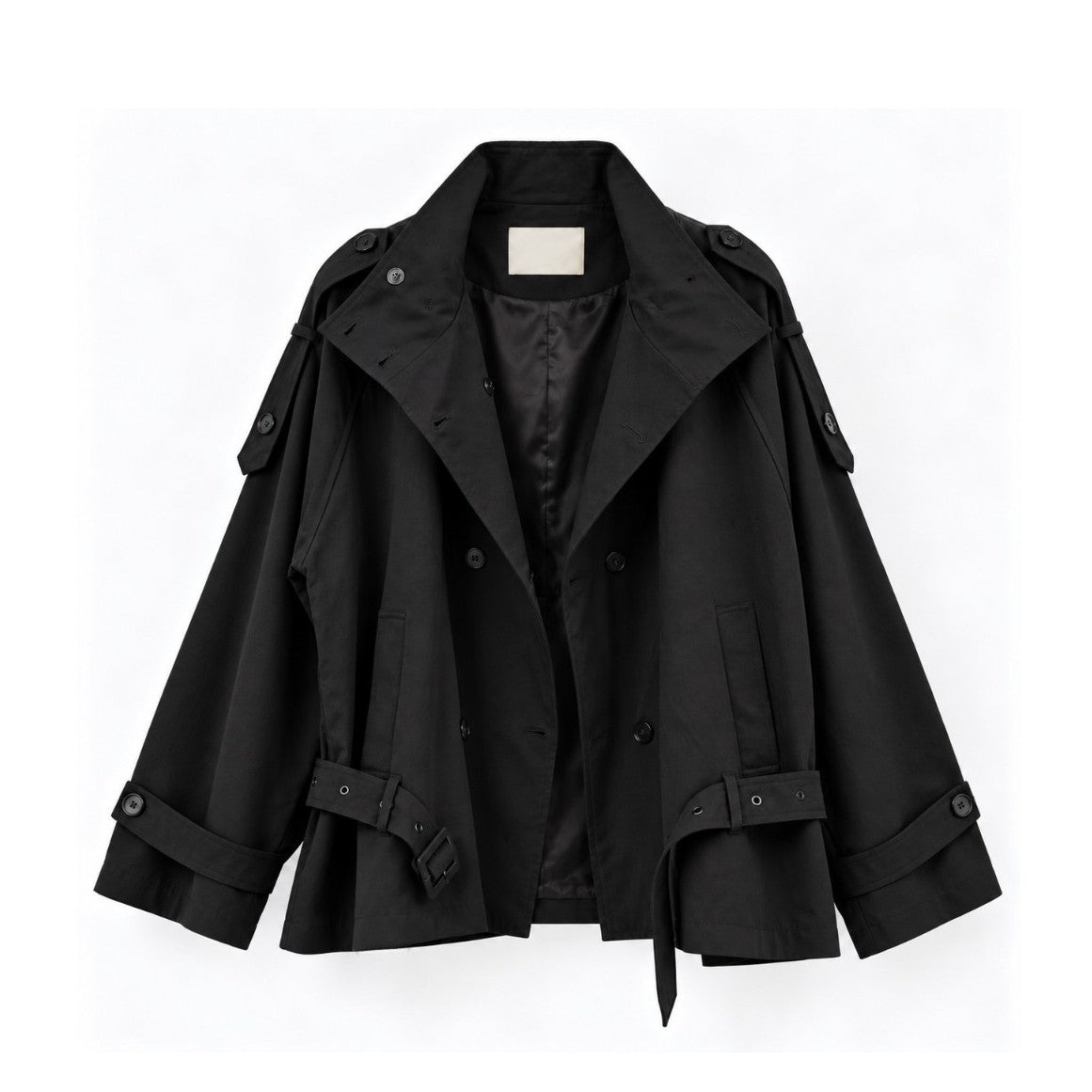 MONTE Oversized Short Trench Jacket - Women One Size