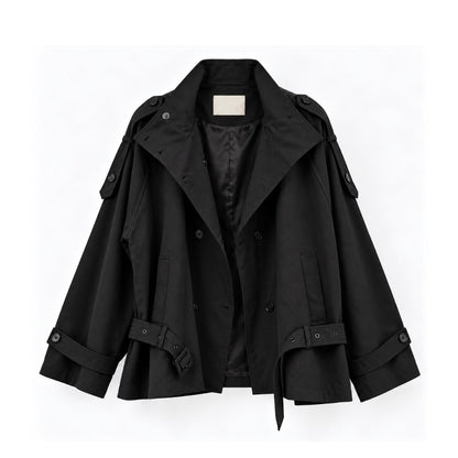 MONTE Oversized Short Trench Jacket - Women One Size