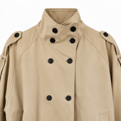 MONTE Oversized Short Trench Jacket - Women One Size
