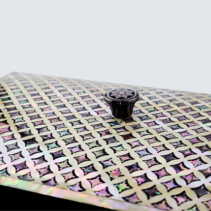 Jagae Mother-of-Pearl Layered Pattern Jewelry Box – Pearl Grey