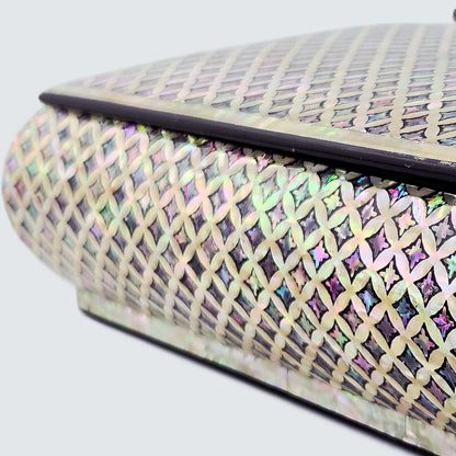 Jagae Mother-of-Pearl Layered Pattern Jewelry Box – Pearl Grey
