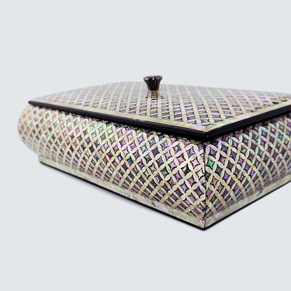 Jagae Mother-of-Pearl Layered Pattern Jewelry Box – Pearl Grey