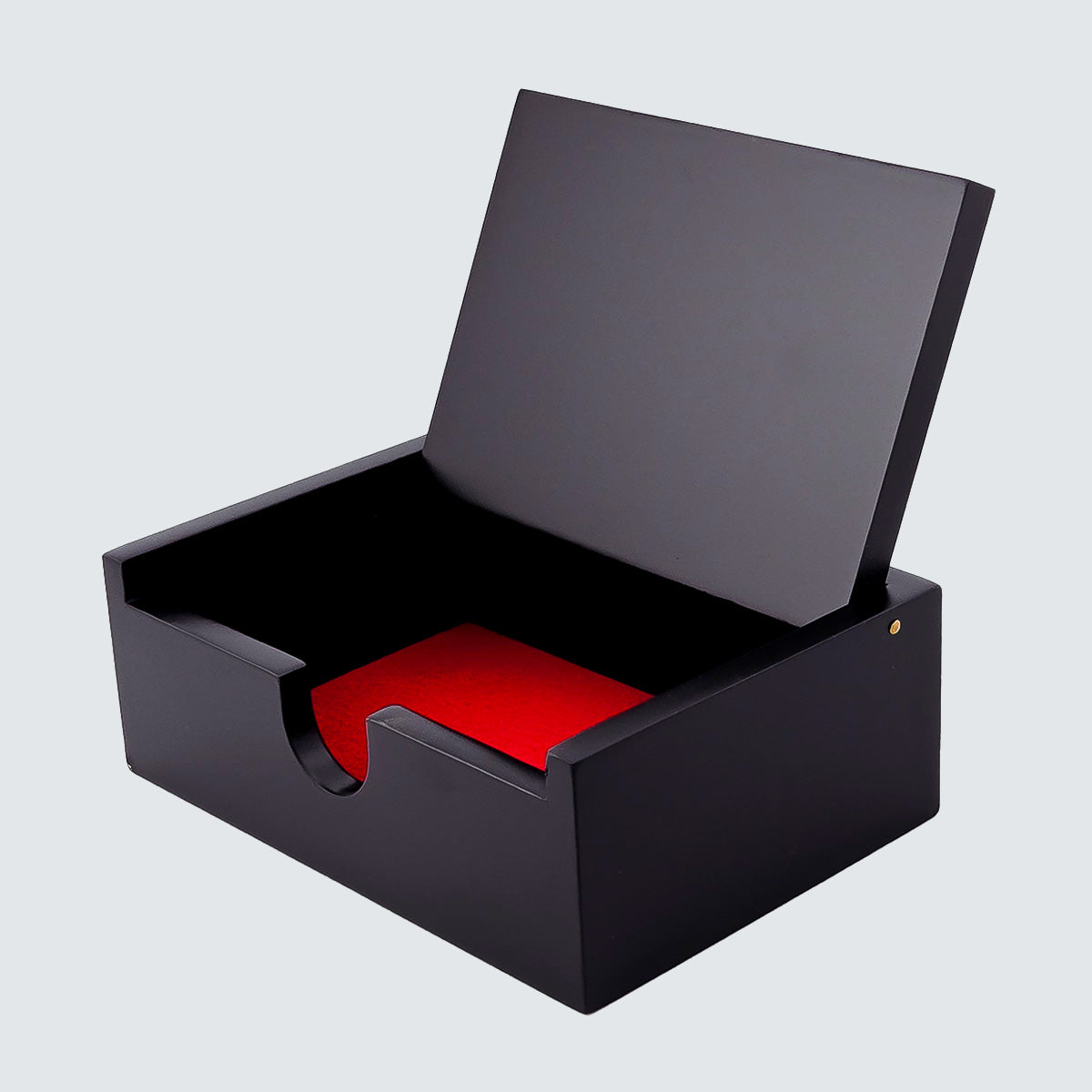 Jagae Mother-of-Pearl Crane Minimal Jewelry & Card Box – Black