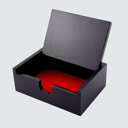 Jagae Mother-of-Pearl Traditional Emblem Jewelry & Card Box – Black