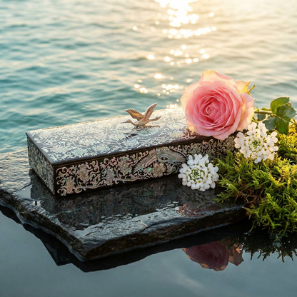 JAGAE Korean Mother-of-Pearl Long Box – Decorative Pen & Jewelry Case