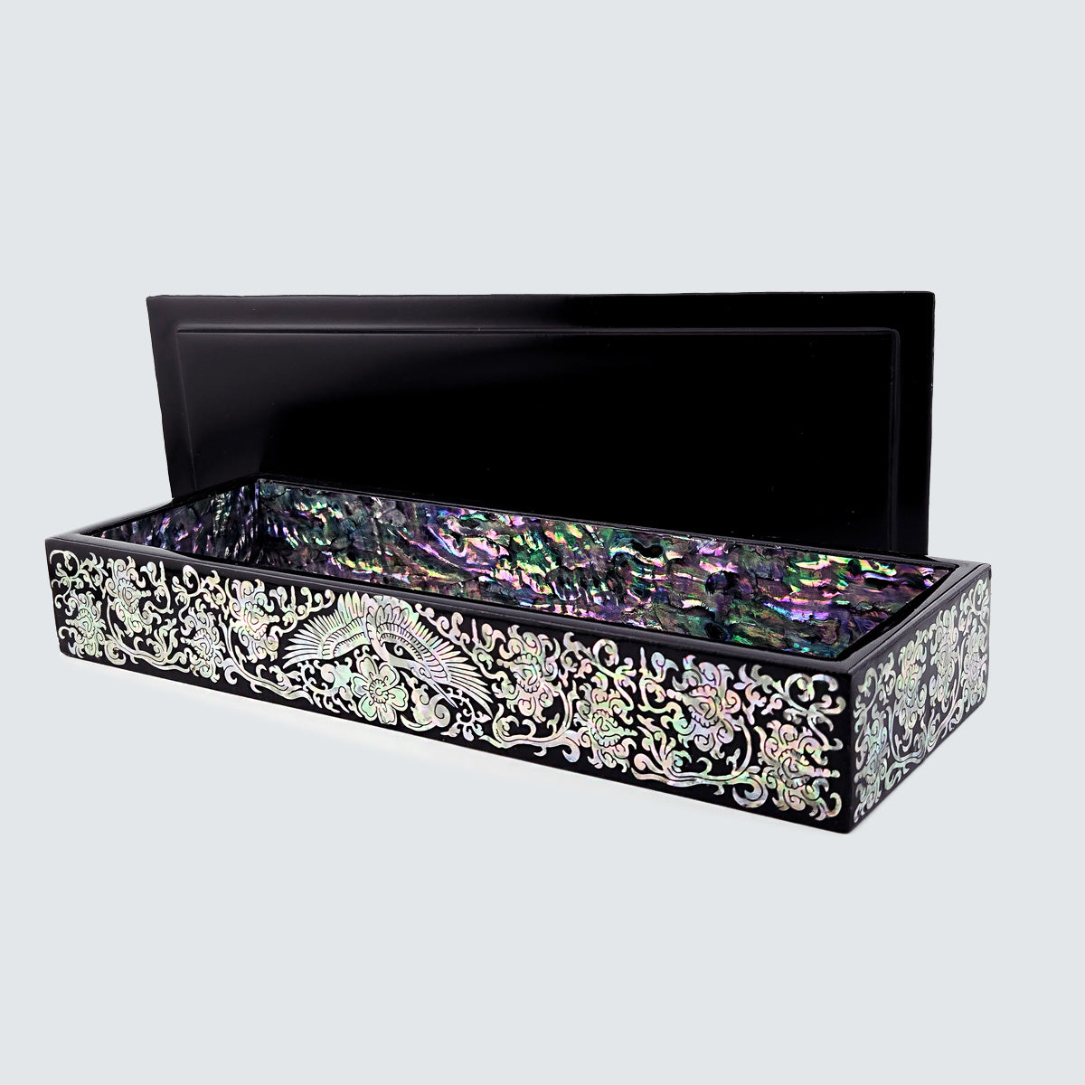JAGAE Korean Mother-of-Pearl Long Box – Decorative Pen & Jewelry Case