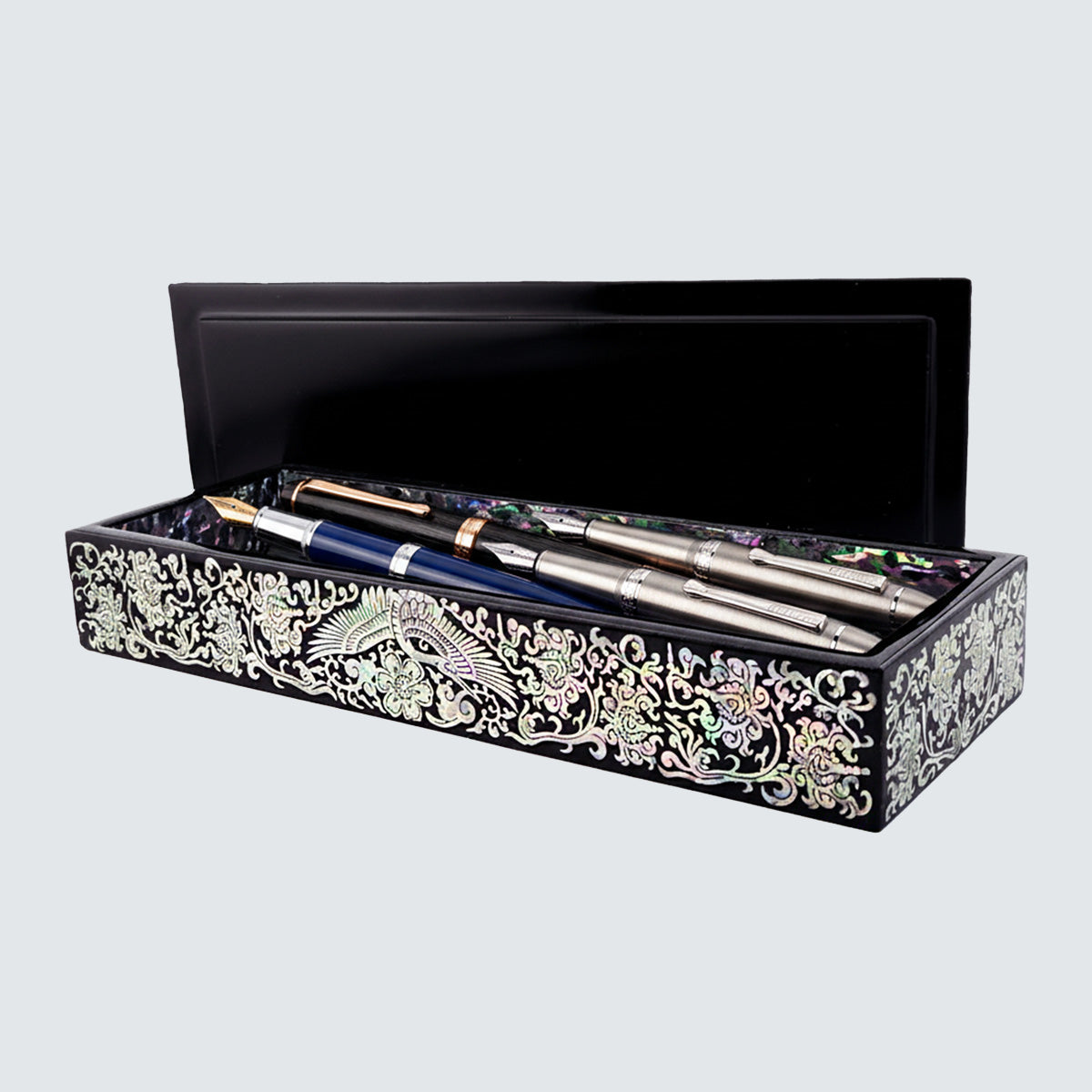 JAGAE Korean Mother-of-Pearl Long Box – Decorative Pen & Jewelry Case