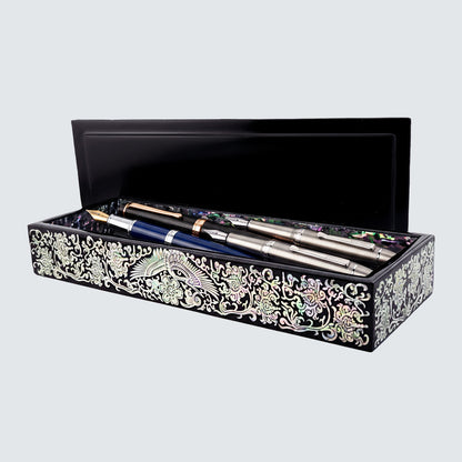 JAGAE Korean Mother-of-Pearl Long Box – Decorative Pen & Jewelry Case