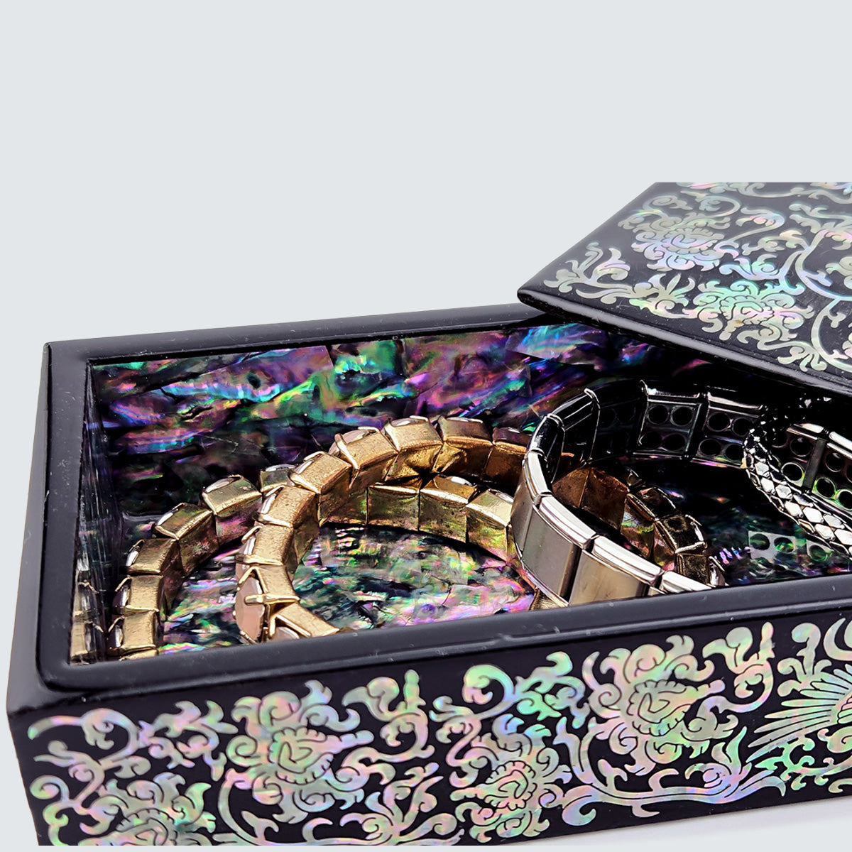 JAGAE Korean Mother-of-Pearl Long Box – Decorative Pen & Jewelry Case
